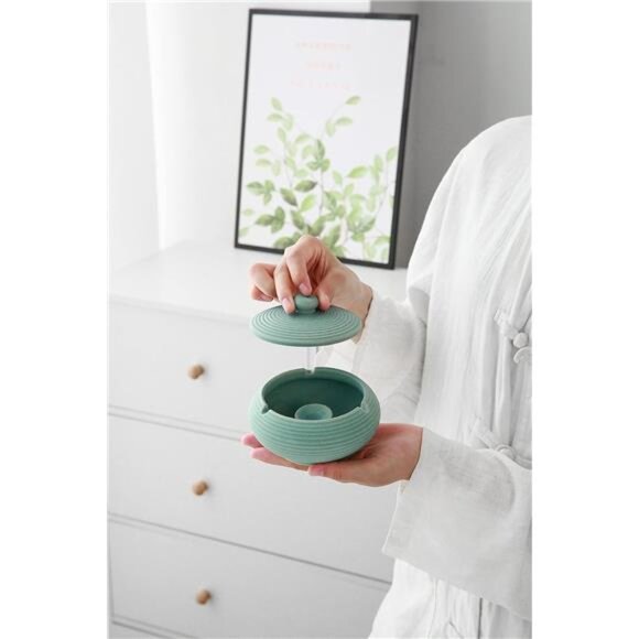 Ceramic Container Decor Jar Holder Home Jar Decor with Lid for Home Office Decor - Picture 7 of 8